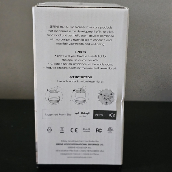 Serene House Rain Grey Ultrasonic 5V Diffuser - Picture 2 of 4